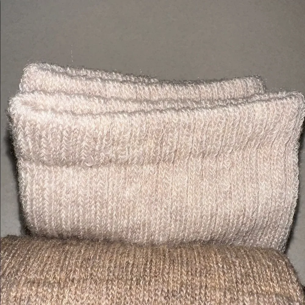 kensie Brown Tan Oatmeal Heather Ivory ON CLOUD 9 Fully Cushioned Socks 5 Pack